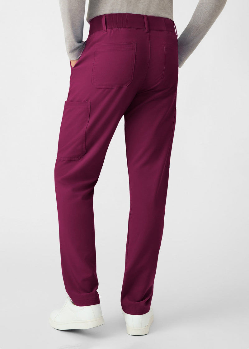 Wine - Landau Forward Men's 8 Pocket Cargo Scrub Pant for Nursing