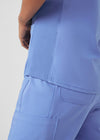 Ceil - Landau Forward Women's 3 Pocket V-Neck Rib-Knit Scrub Top for Nursing