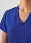 Galaxy - Landau Forward Women's 3 Pocket V-Neck Rib-Knit Scrub Top for Nursing