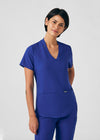 Galaxy - Landau Forward Women's 3 Pocket V-Neck Rib-Knit Scrub Top for Nursing