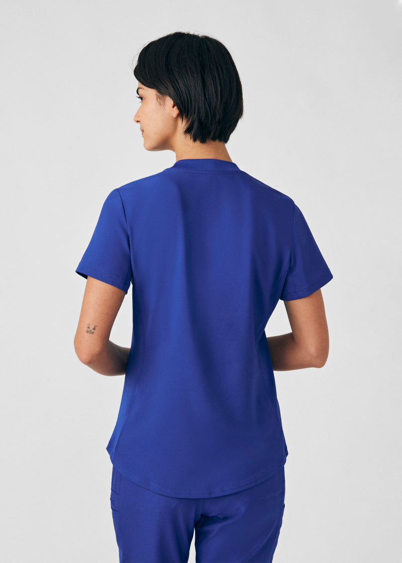 Galaxy - Landau Forward Women's 3 Pocket V-Neck Rib-Knit Scrub Top for Nursing