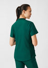 Hunter - Landau Forward Women's 3 Pocket V-Neck Rib-Knit Scrub Top for Nursing