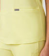 Illuminate - Landau Forward Women's 3 Pocket V-Neck Rib-Knit Scrub Top for Nursing