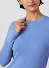 Ceil - Landau Forward Women's 1 Pocket Long Sleeve Crew Neck Underscrub Tee for Nursing