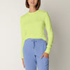 Citron - Landau Forward Women's 1 Pocket Long Sleeve Crew Neck Underscrub Tee for Nursing