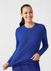 Galaxy - Landau Forward Women's 1 Pocket Long Sleeve Crew Neck Underscrub Tee for Nursing
