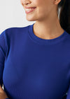 Galaxy - Landau Forward Women's 1 Pocket Long Sleeve Crew Neck Underscrub Tee for Nursing