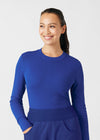 Galaxy - Landau Forward Women's 1 Pocket Long Sleeve Crew Neck Underscrub Tee for Nursing