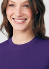 Grape - Landau Forward Women's 1 Pocket Long Sleeve Crew Neck Underscrub Tee for Nursing