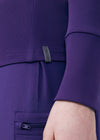 Grape - Landau Forward Women's 1 Pocket Long Sleeve Crew Neck Underscrub Tee for Nursing