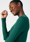 Hunter - Landau Forward Women's 1 Pocket Long Sleeve Crew Neck Underscrub Tee for Nursing