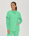 Nu Green - Landau Forward Women's 1 Pocket Long Sleeve Crew Neck Underscrub Tee for Nursing