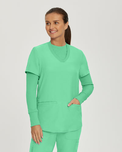 Forward Women's 1 Pocket Long Sleeve Crew Neck Underscrub Tee