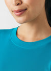 Teal - Landau Forward Women's 1 Pocket Long Sleeve Crew Neck Underscrub Tee for Nursing