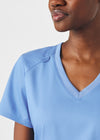 Ceil - Landau ProFlex Women's 3 Pocket V-Neck Rib-Knit Scrub Top for Nursing