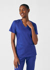 Galaxy - Landau ProFlex Women's 3 Pocket V-Neck Rib-Knit Scrub Top for Nursing