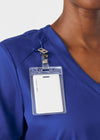 Galaxy - Landau ProFlex Women's 3 Pocket V-Neck Rib-Knit Scrub Top for Nursing