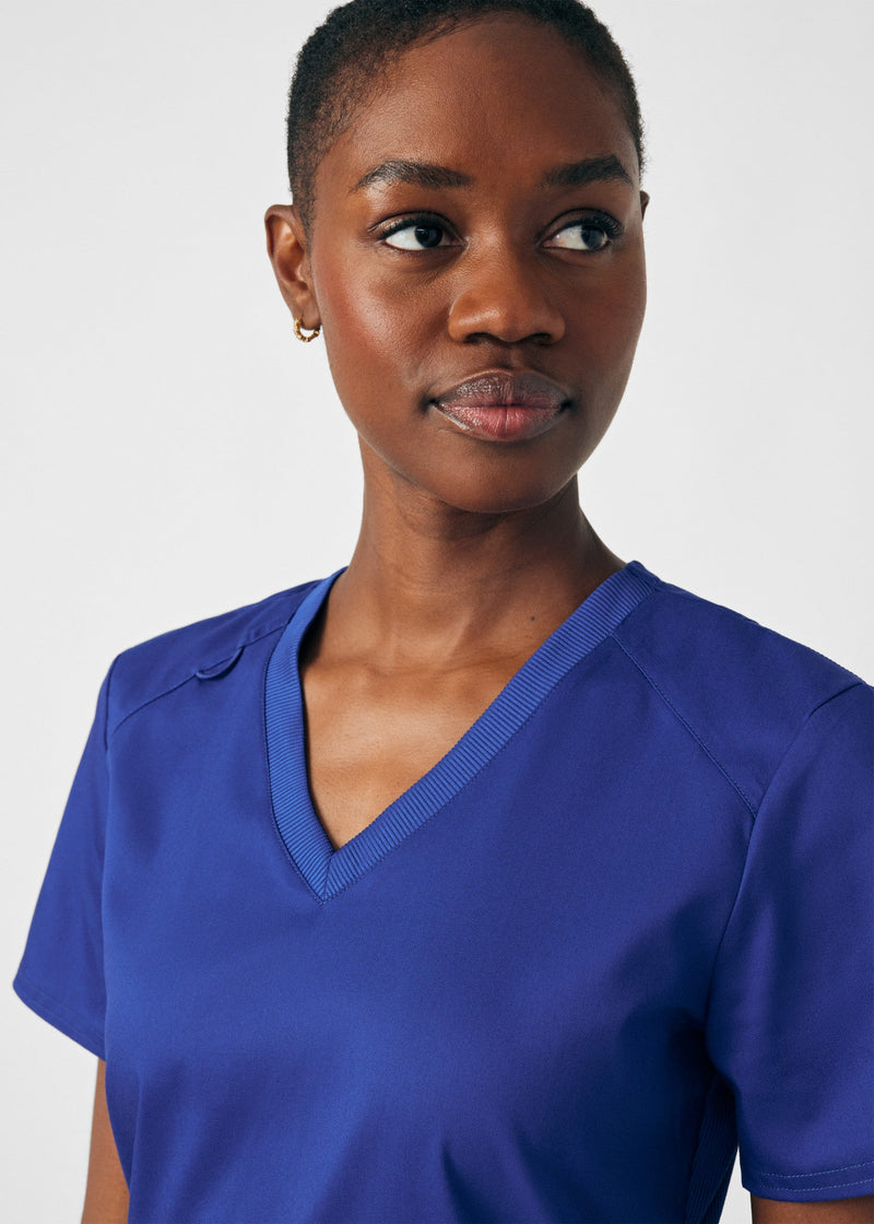 Galaxy - Landau ProFlex Women's 3 Pocket V-Neck Rib-Knit Scrub Top for Nursing