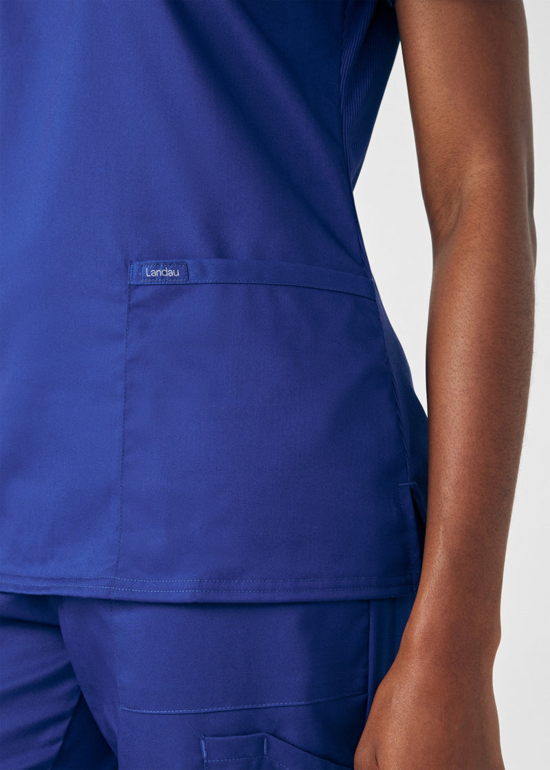 Galaxy - Landau ProFlex Women's 3 Pocket V-Neck Rib-Knit Scrub Top for Nursing