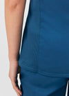 Caribbean - Landau ProFlex Women's 3 Pocket V-Neck Rib-Knit Scrub Top for Nursing