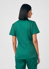 Hunter - Landau ProFlex Women's 3 Pocket V-Neck Rib-Knit Scrub Top for Nursing