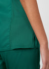 Hunter - Landau ProFlex Women's 3 Pocket V-Neck Rib-Knit Scrub Top for Nursing