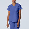 Ceil - Landau ProFlex Women's 2 Pocket V-Neck Rib-Knit Scrub Top for Nursing
