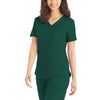 Hunter - Landau ProFlex Women's 2 Pocket V-Neck Rib-Knit Scrub Top for Nursing