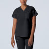 Graphite - Landau ProFlex Women's 2 Pocket V-Neck Rib-Knit Scrub Top for Nursing