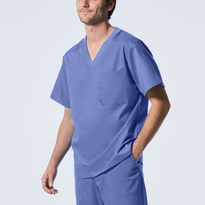 Men's 2 Pocket V-Neck Scrub Top