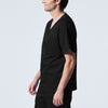 Black - Landau ProFlex Men's 2 Pocket V-Neck Scrub Top for Nursing