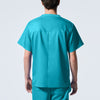 Teal - Landau ProFlex Men's 2 Pocket V-Neck Scrub Top for Nursing