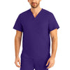 Grape - Landau ProFlex Men's 2 Pocket V-Neck Scrub Top for Nursing