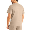 Sandstone - Landau ProFlex Men's 2 Pocket V-Neck Scrub Top for Nursing