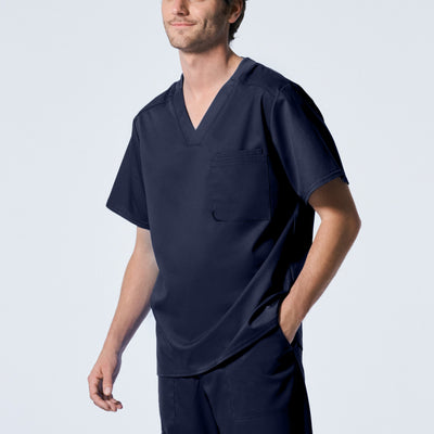 Men's 2 Pocket V-Neck Scrub Top