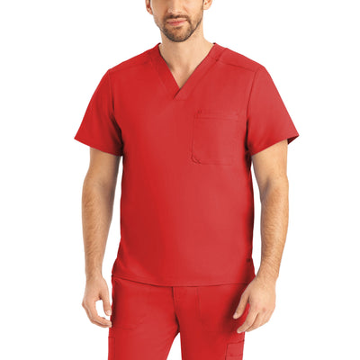 Men's 2 Pocket V-Neck Scrub Top