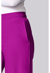 Back to the Fuschia - Women's Wide Leg Pintuck Scrub Pants (View 3)