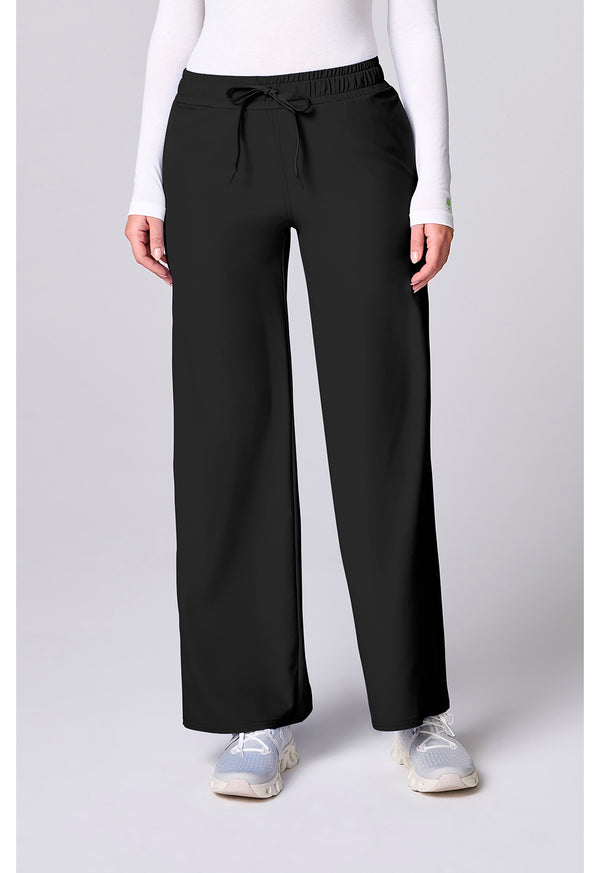 Women's Wide Leg Pintuck Scrub Pants