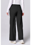 Black - Med Couture Insight Women Scrub Pants - Back View
