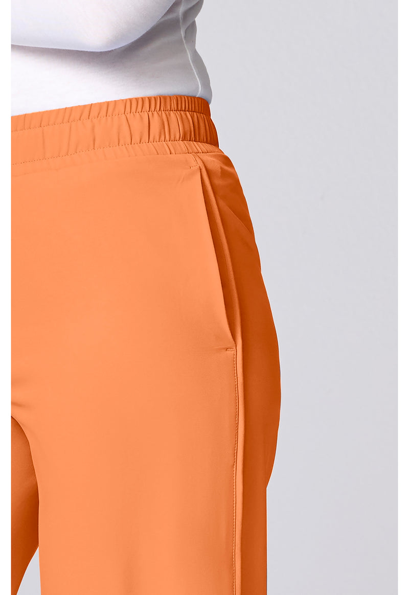 Papa Don't Peach - Women's Wide Leg Pintuck Scrub Pants (View 3)