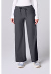 Pewter - Med Couture Insight Women Scrub Pants - Front View