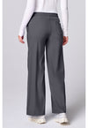 Pewter - Med Couture Insight Women Scrub Pants - Back View