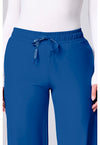 Royal - Women's Wide Leg Pintuck Scrub Pants (View 2)