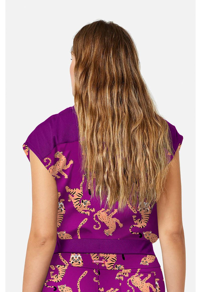 Into the Wild - Printed Dolman Top (Back)