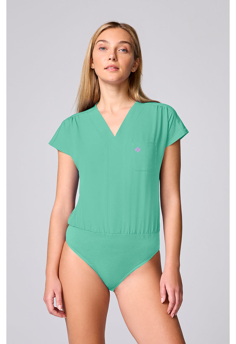 Mint Condition - Med Couture AMP Women Scrub Top - Front View