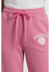Pink Power Heather - Drawstring Wide Leg Pant (View 4)