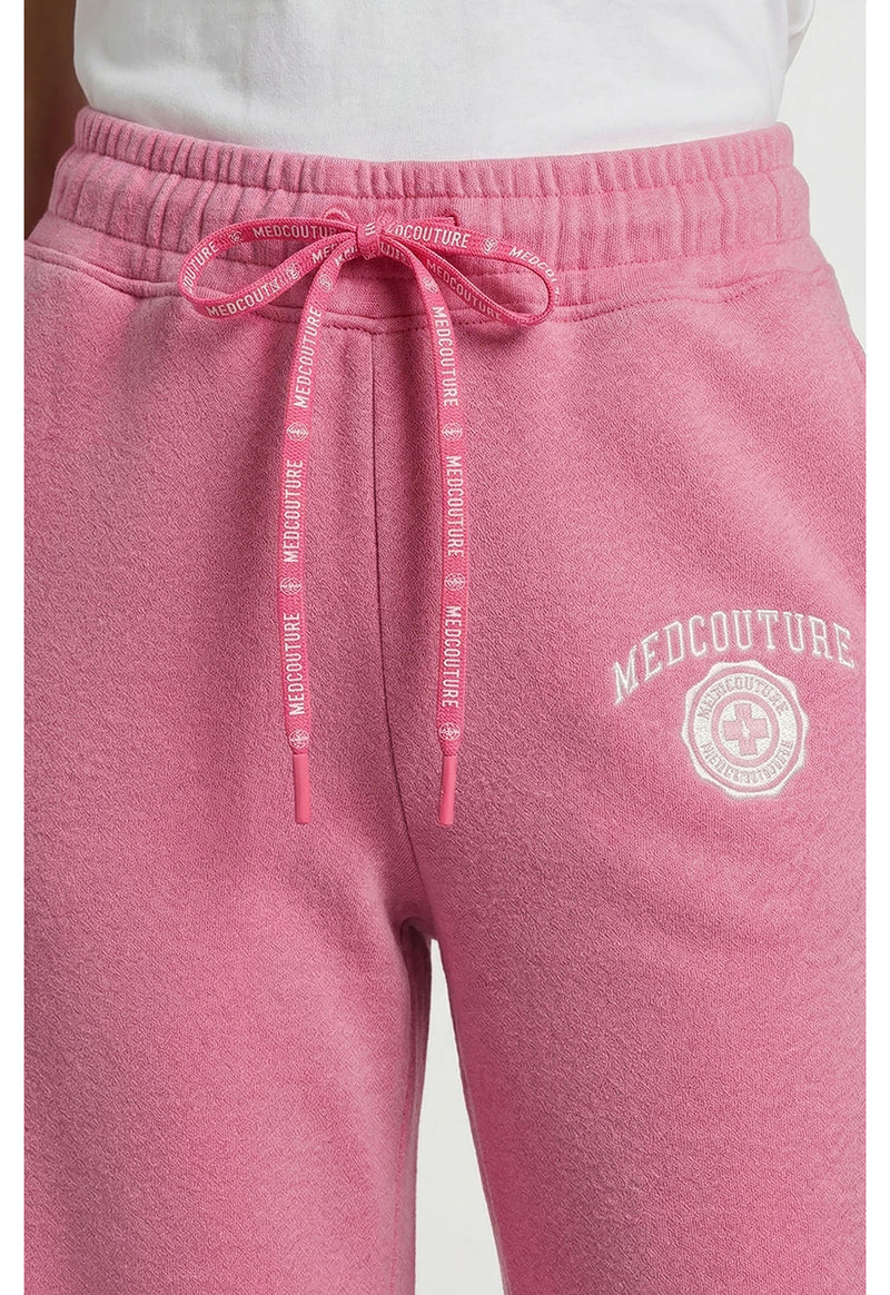 Pink Power Heather - Drawstring Wide Leg Pant (View 4)