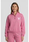 Pink Power Heather - Half Zip Pullover