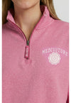 Pink Power Heather - Half Zip Pullover (View 2)