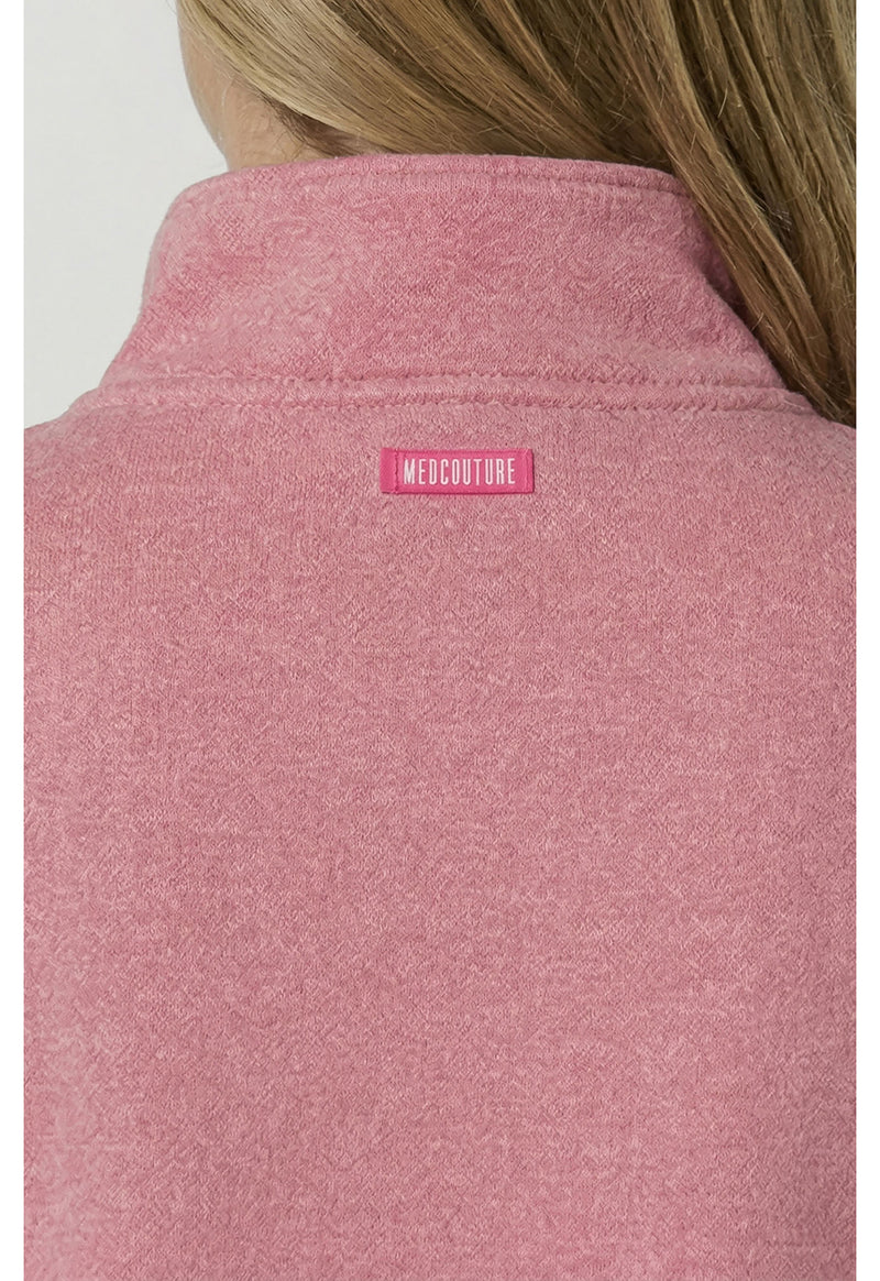 Pink Power Heather - Half Zip Pullover (View 4)